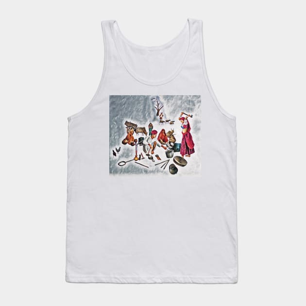 Traditional village Tank Top by Graphics7